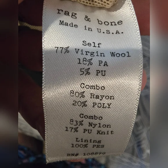 Rag & Bone Sleeveless Wool Blend Mesh Mini Dress Size 2 - Picture 5 of 7